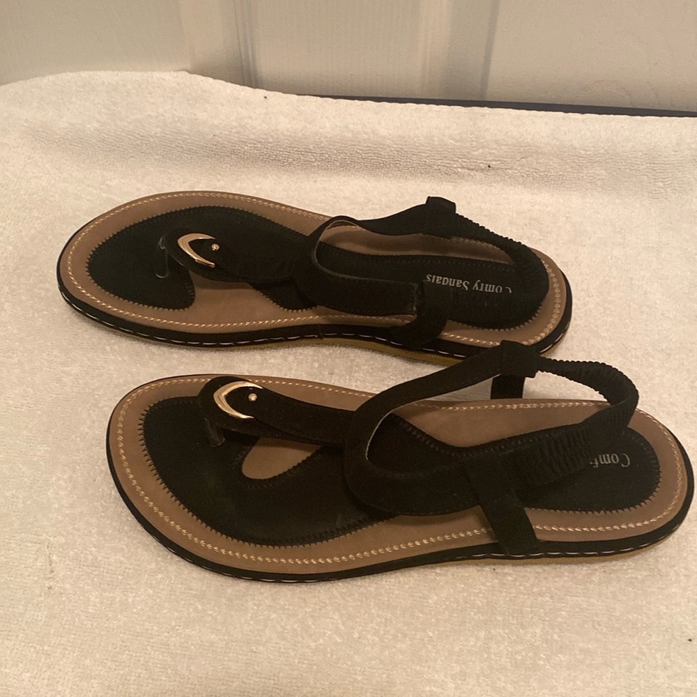 Comfy Sandals Black Sandals…size 43 (10)